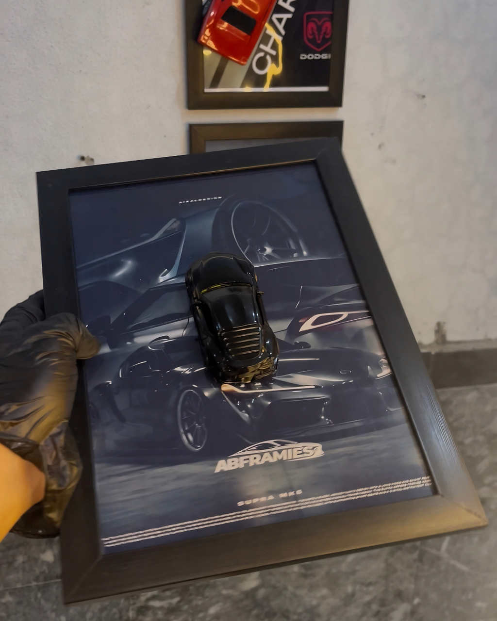 Supra MK5 Premium Diecast Frame – A4 Size