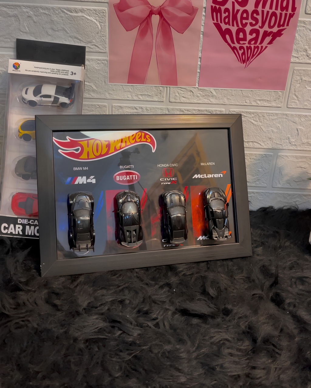 4 Model Diecast Car Frame – Premium A4 Wall Display