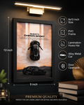 * Bugatti Chiron Sport: > 3D Bugatti Chiron Sport Wall Art – Luxury Metal Car A4 Glass Frame