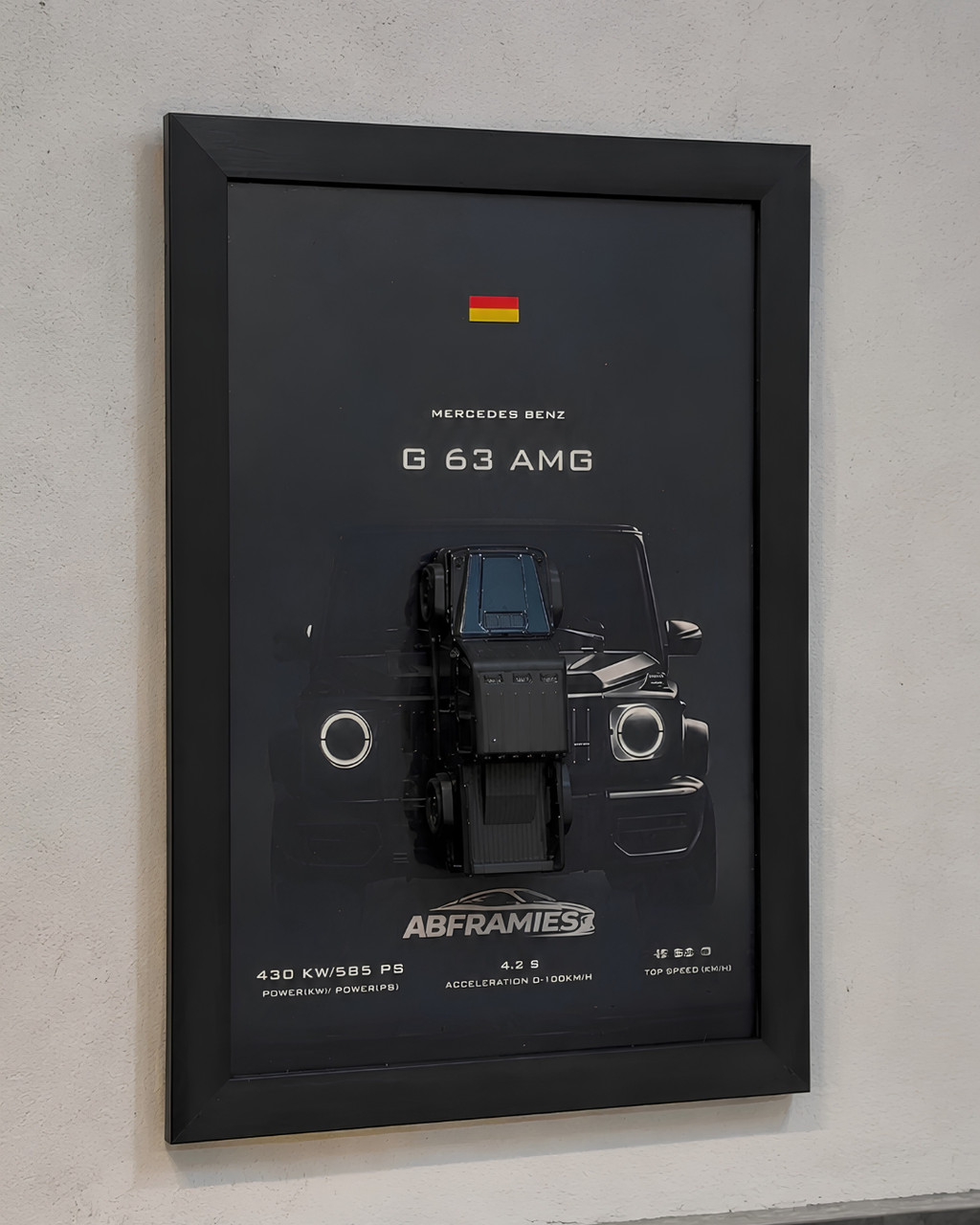 Mercedes G63 AMG – A4 Premium Diecast Frame
