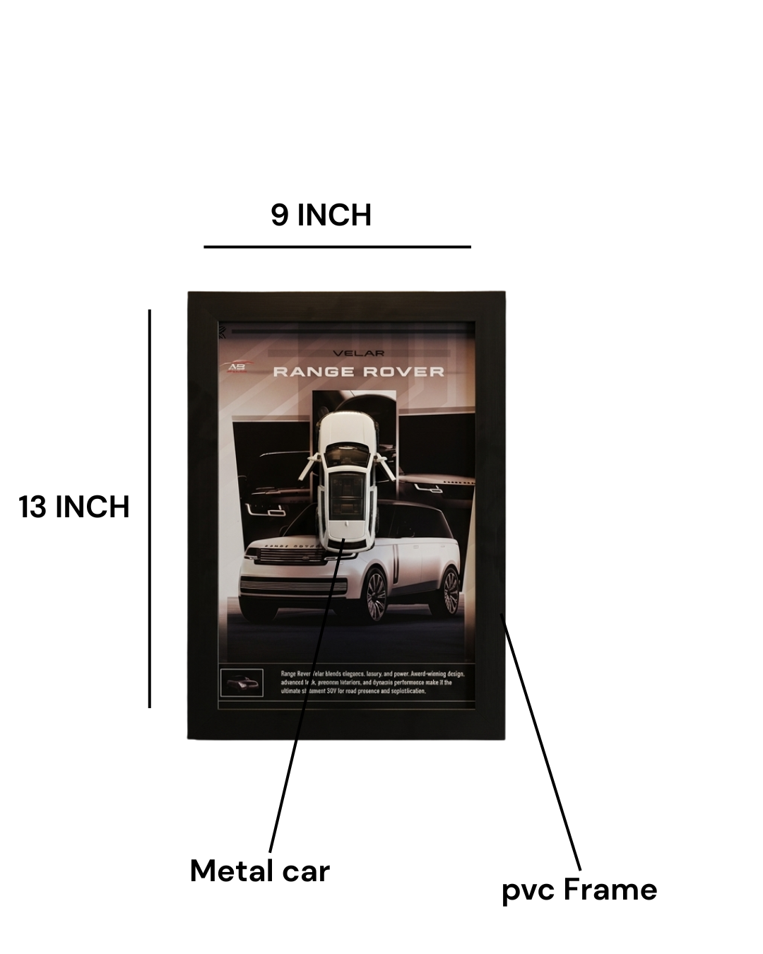 Range Rover Velar: Range Rover Velar 3D SUV Display – Modern Minimalist Frame