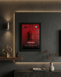 BMW M5 Competition: > 3D BMW M5 Competition Wall Art – Performance Metal Car A4 Glass Frame