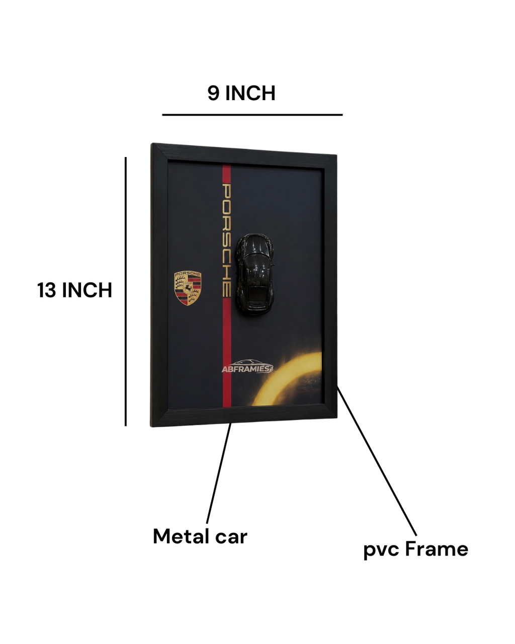 Porsche Premium Diecast Frame – A4 Size