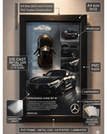 Mercedes-AMG GT R 3D Diecast Car Wall Art Frame – Premium A4 Luxury Edition