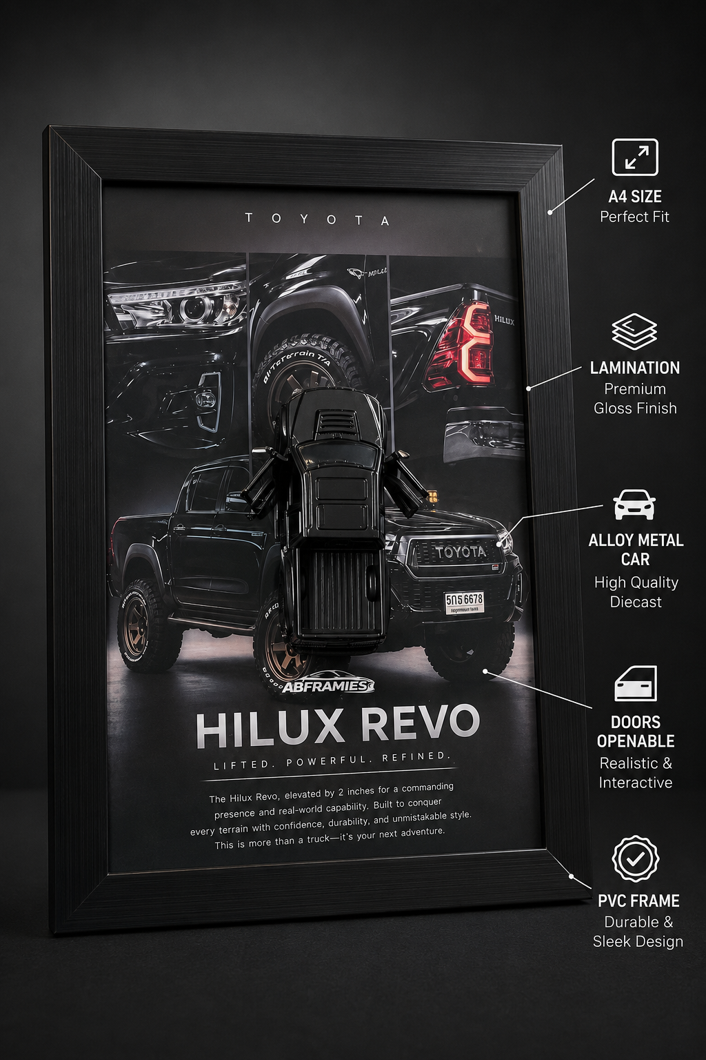 Toyota Hilux Revo Diecast Car Frame