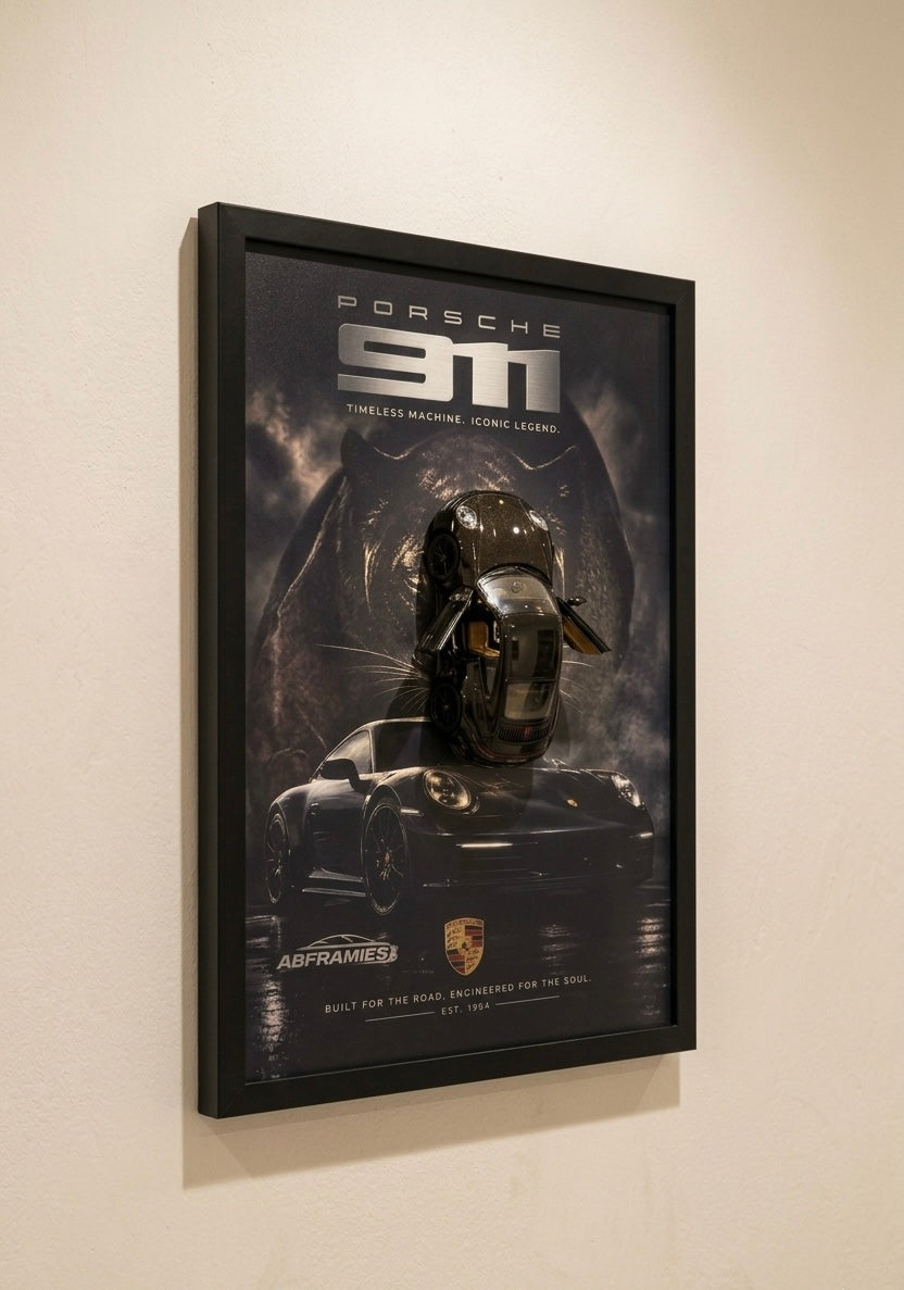 Porsche Premium Diecast Frame – A4 Size
