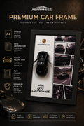 Porsche Premium Diecast Frame – A4 Size
