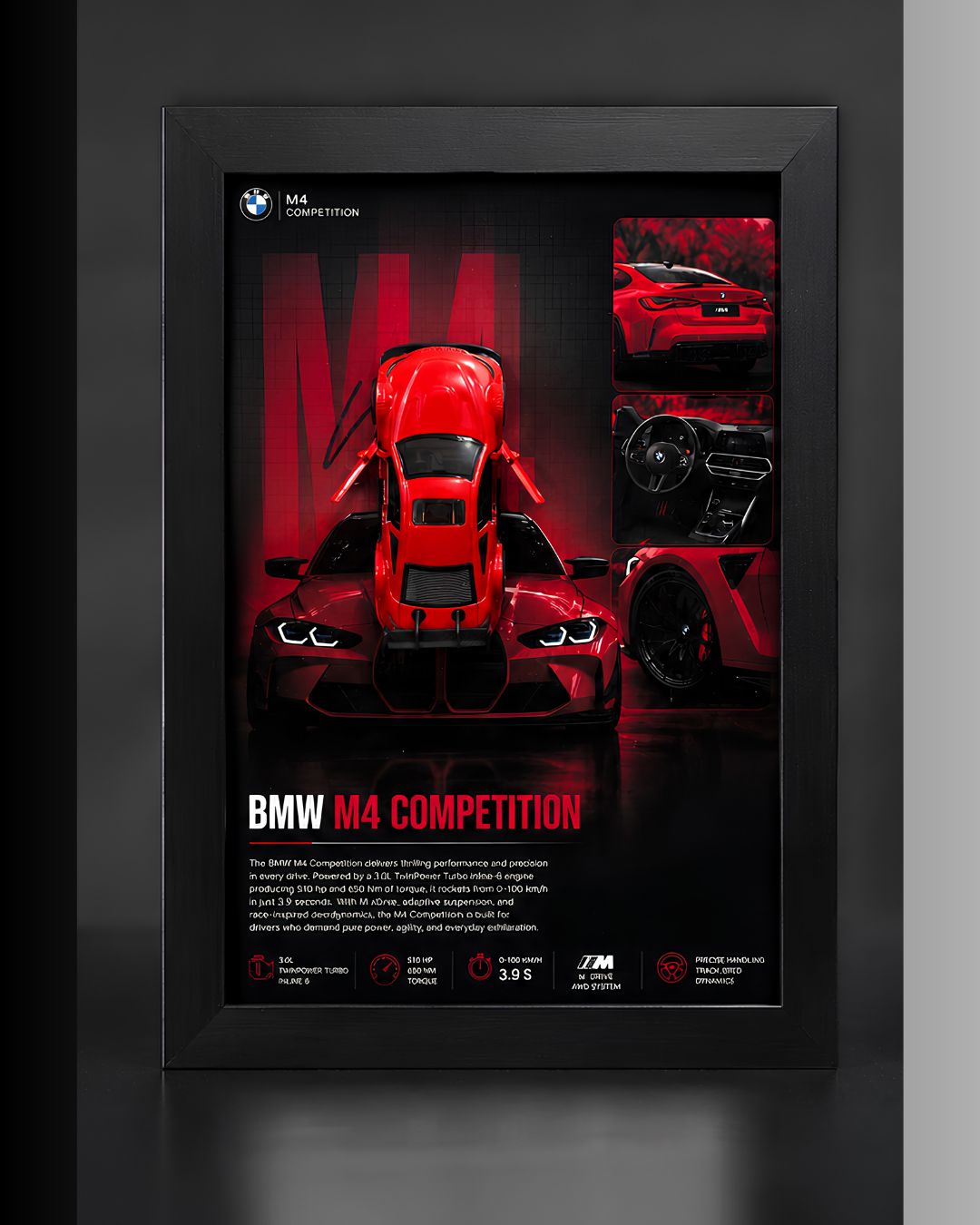 BMW M4 Competition 3D Car Frame –